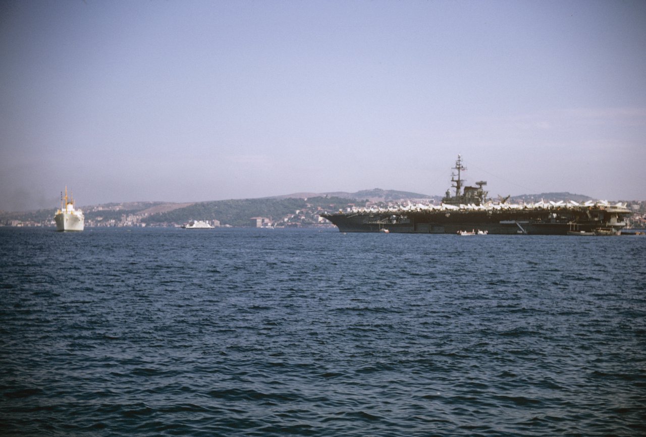 99-Bosphorus-Asia and US Carrier-F D Roosevelt